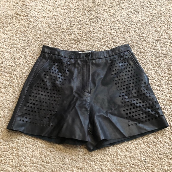 Sandro Leather Shorts NWOT - Picture 2 of 3